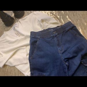 Fashion Nova good girl gone bad cargo jeans NWT 5